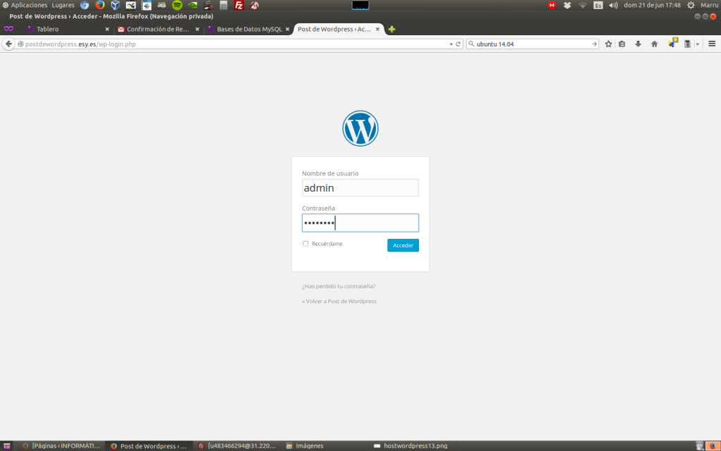 Instalar WordPress